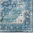 thumbnail image 3 of Sariah 2' x 8' Washable Runner, Teal and Ivory, 3 of 6