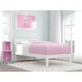 thumbnail image 1 of AFI Boston Solid Wood Twin Size Modern Platform Bed in White, 1 of 6
