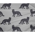 thumbnail image 4 of oneOone Polyester Lycra Fabric Fox Block Printed Craft Fabric BTY 56 Inch Wide, 4 of 4