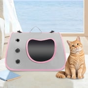 Dvkptbk SingleShoulder Cats Carrier Portable Handheld Pet Bag for Outdoors Large Capacity Foldable Pet Backpack Cats Airline-Approved Carrier pet supplies