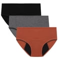 thumbnail image 1 of Culottes Menstruelles pour Femmes Flux Abondant, Culottes Réutilisables Anti-Fuites Post-Partum pour Incontinence Menstruelle 3 Pcs, 1 of 8