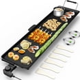 thumbnail image 1 of Costway Plaque de Cuisson Électrique Teppanyaki pour Gril de Table BBQ Barbecue Antiadhésive Camping, 1 of 10