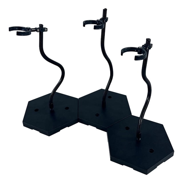 Bunblic Doll Stands Display Holder, Doll Model Support Stand, Action Figure Display Holder Base for 1/6 1/9 1/12 Scale Doll Accessory Black