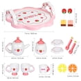thumbnail image 4 of Wooden Tea Set Kitchen Tea Ware Teapot Tea Cup Toys Children Pretend Play Afternoon Tea Game Toys Gifts, 4 of 6