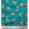 thumbnail image 1 of Soimoi polyester Crepe Fabric Wool & Cat Animal Print Sewing Fabric Yard 52 Inch Wide, 1 of 3