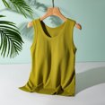 thumbnail image 1 of UPPADA Womens Crewneck Tank Tops Summer Sleeveless Scoop Neck Tees Solid Color Basic Slim Fitted Cami Shirts Womens Tank Tops Camisole Top Built In Bra Adjustable Straps,Early Prime of Day Deals 2025, 1 of 6