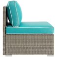 thumbnail image 4 of Modway Repose Fauteuil de Patio en Gris Clair et Turquoise, 4 of 6