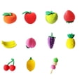 thumbnail image 1 of Clearance! Delayuji Home Decor A Group of 10 Cake Eraser Vegetable Fruit Modeling Eraser 3D Assembly Eraser One Size Multi-Color, 1 of 8