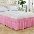 thumbnail image 2 of Bed Skirts for Adjustable Bed Bed Skirt Wrap Around Elastic Ruffles Resistant with Adjustable Elastic Belt, 2 of 2