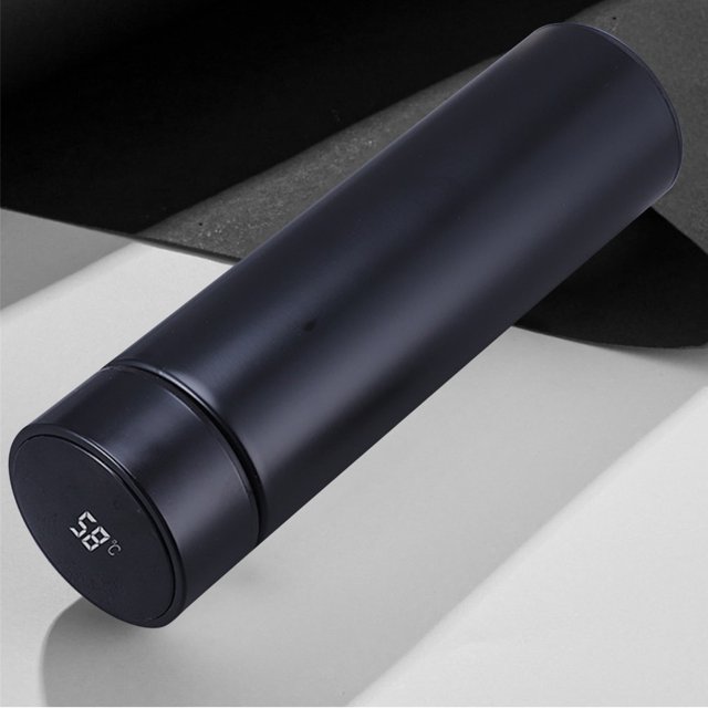 Agiferg Vacuum Cup With Smart Temperature Display,Tactile Sensation Display Temperature 304 Stainless Steel Insulation Cup