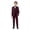 Wine, variant on PMVFHDE Girl Christmas Romper Boys Business Suits Coat 4 Piece Outfit Tuxedo Set For Kids Formal Suit For Boys With Vest Pants Bowtie Set Slim Dark Blue,5-6 Years