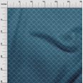 thumbnail image 2 of oneOone Coton Flex Sarcelle Bleu Tissu Géométrique Bandhani Robe Tissu Imprimé Tissu par la Cour 40 Pouces de Large, 2 of 4
