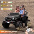 thumbnail image 2 of VOLTZ TOYS 24V Kids Ride-On Jeep Truck with Extendable Cabin, 2-Seater Off-Road Electric Car with Quad Motors & Parent Remote Control, EVA Rubber Wheels, Bluetooth, Gift for Boys & Girls Aged 3-8, 2 of 7
