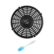 Air Fryer Replacement Grill Pan, Crisper Plate Tray, Easy Clean, Aluminum Alloy, Perforated Design Convenient with Brush , 15..5cm