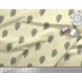 thumbnail image 2 of Soimoi Crepe Silk Fabric Paisley Block Print Sewing Fabric Yard 42 Inch Wide, 2 of 3