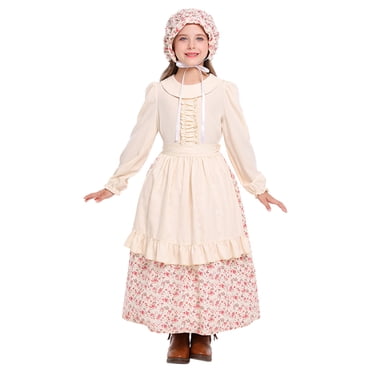 FYEGRE Elegant Storybook Gown For Girls Flowy Performance Dress With Delicate Lace Garden Party Attire And Comfortable Soft Fabric Pink 4-6Y