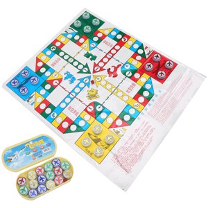 Ccdes Kid Fly Chess Jeu avec boîte en plastique Parent-Enfant jeu de partie de la famille
