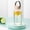 Yellow#4, variant on Transparent Plastic Sports Water Bottle | 450mL Capacity | Portable with Handle & Strap | Dishwasher Safe | For Outdoor, Camping, Gym | Black, Pink, Green, Yellow