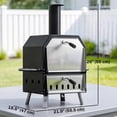 thumbnail image 3 of Outsunny 2-Layer Outdoor Pizza Oven with 12" Pizza Stone, Peel, 3 of 10