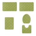 thumbnail image 1 of Memory Foam Bath Mat 5 Set Bathroom Rugs for 5 Pcs Toilet Mats Universal Soft Comfortable Water Absorption Non-Slip Thick Machine Washable Easier To Dry Dark Outdoor Mats for Front Door, 1 of 7