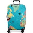 thumbnail image 3 of Travel Luggage Cover Suitcase Protector Fits 18-32 Inch Luggage Wheel Covers Patterned Travel Related Items Flower Luggage Protector Elastic Luggage Anti-scratch Suitcase Cover M, 3 of 4