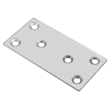 Unique Bargains Flat Stainless Steel Repair Mending Fixing Plate Bracket,100mmx50mm,2pcs