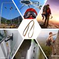 thumbnail image 3 of VONKY Rock Climbing Rope Professional Simple Safety Sling Sturdy Safe Webbing Fall Prevention Protection Gear for Body Protecting Purple Yellow, 3 of 6