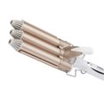 thumbnail image 2 of Curling Iron 3 Barrel Fast Heating Hair Waver Temperature Fast Heating Curling Iron Adjustable Electric Ceramic Curler US Plug, 25mm, 2 of 9