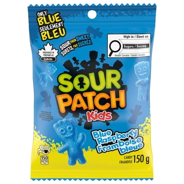 Friandises Sour Patch Kids à la framboise bleue, surets, puis sucrés, Préparé au Canada