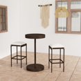 thumbnail image 1 of vidaXL 3 Piece Garden Bar Set with Cushions Poly Rattan Brown, 1 of 5