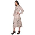 thumbnail image 2 of Moomaya Printed Robe For Girls Cotton Bathrobes For Women Wrap Dressing Gown, 2 of 6