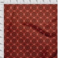 thumbnail image 4 of oneOone Cotton Flex Red Fabric Geometric Craft Projects Decor Fabric Printed By The Yard 40 Inch Wide, 4 of 5