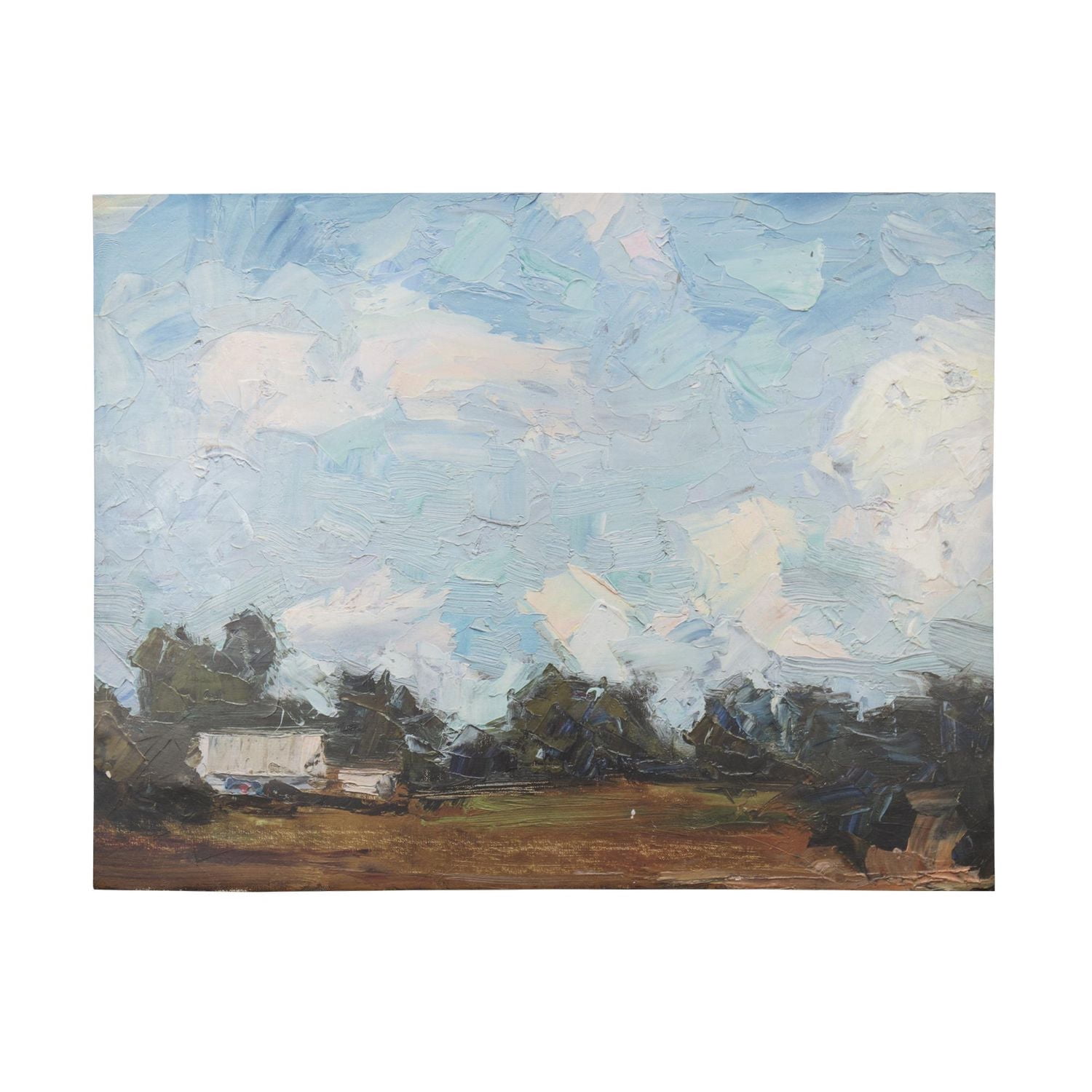 Landscape Embellished 46x36 Canvas Art