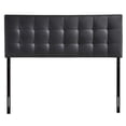 thumbnail image 1 of Lily Full Upholstered Vinyl Headboard - Black, 1 of 2