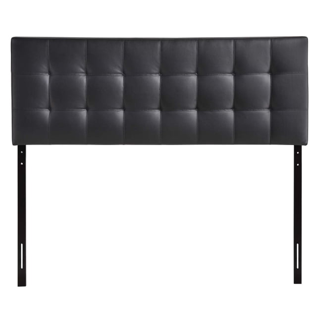 Lily Full Upholstered Vinyl Headboard - Black