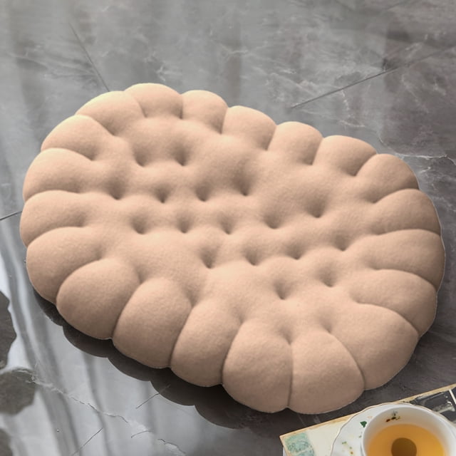 Thickened Fart Cushion - originality Chair Cushion with Rounded Bumps Supportive & Massaging Seat Pad Non-Slip Bottom Easy, Beige, JKODE