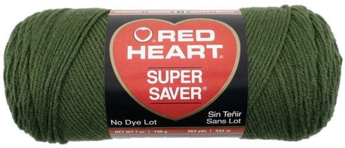 Red Heart® Super Saver® Yarn, Solid, Acrylic #4 Medium, 7oz/198g, 364 Yards
