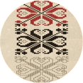 thumbnail image 1 of Ahgly Company Machine Washable Indoor Round Transitional Wheat Beige Area Rugs, 3' Round, 1 of 7