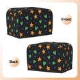 thumbnail image 3 of Toaster Cover 2 Slice Vintage Groovy Flowers Dustproof Bread Maker Cover Fingerprint Bakeware Protection Wide Slot Toaster Bag Reusable Kitchen Small Appliance Cover TC278, 3 of 6