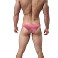 thumbnail image 4 of Birdeem Caleçons Courts pour Hommes Aguichant à Rayures Taille Basse, 4 of 4
