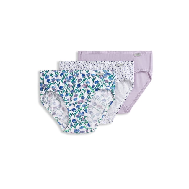 Jockey Culotte Bikini Elance pour Femmes en Coton 100 % - Lot de 3