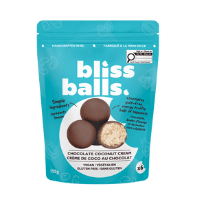 Bliss Balls Chocolat truffes d'énergie de noix de coco - Snack de noix de coco sans gluten végétalien Balls -150g
