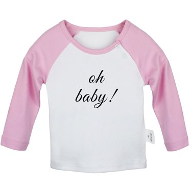 iDzn oh baby Pregnancy Announcement T shirt For Baby, Newborn Babies T-shirts, Infant Tops, 0-24 Months Kids Graphic Tees Clothing