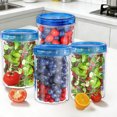 thumbnail image 1 of pstuiky 50Oz Food Storage Containers Airtight Leakproof Lids, Bpa-Free Plastic Microwave, Freezer & Dishwasher Safe Stackable Space-Saving Design, 1 of 7