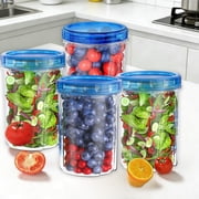 Plastic Food Storage Containers 50oz Plastic Food Storage Containers 3-Piece Set with Lids for Meal Prep and Leftovers(Transparent) Rkxzt