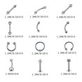 thumbnail image 4 of yeacher "Premium Stainless Steel Body Piercing Kit - Nose, Ear, Belly Button, Lip Jewelry Set with Tools for Professionals & Home Use", 4 of 5