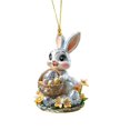 thumbnail image 2 of WHEANG Home Decor Easter Adorable Wreath 2D Flat Acrylic Pendant, 2 of 4