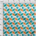 thumbnail image 3 of oneOone Velvet Sky Blue Fabric Geometric Dress Material Fabric Print Fabric By The Yard 58 Inch Wide, 3 of 4