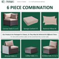 thumbnail image 5 of Kullavik Patio All Weather woven 6-Piece Metal Sectional Sets with Cushions,Sand, 5 of 5
