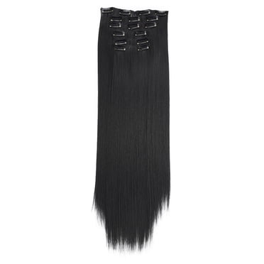 XZNGL Pinces à Cheveux Pinces pour Cheveux Pinces d'Extension de Cheveux Réelles en Remy Mode Cheveux Longue Pince dans Extensions de Cheveux Tête Complète Perruque Droite